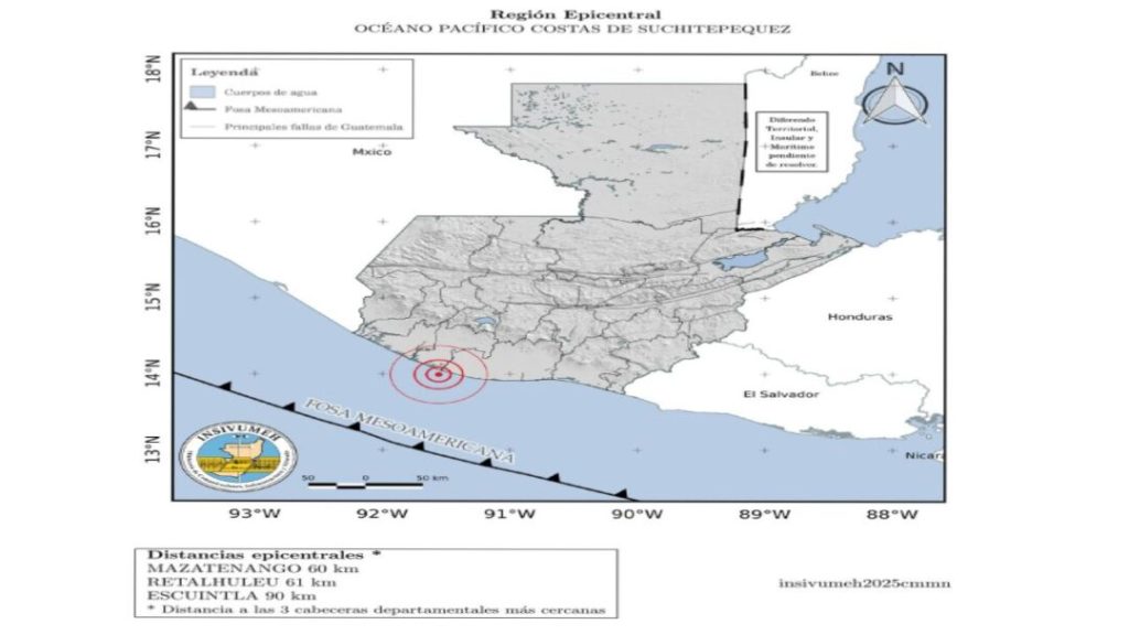 Fuerte sismo de magnitud 5,5 sacude Guatemala