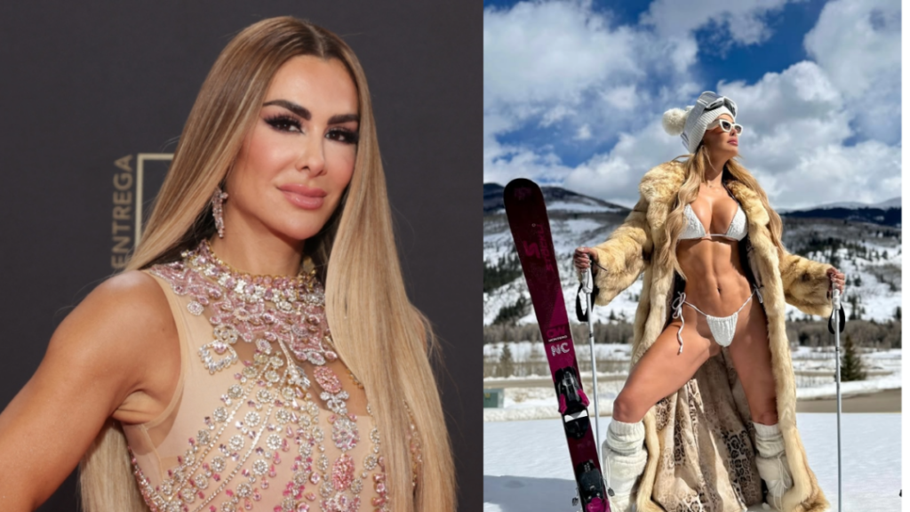 Ninel Conde sufre fuerte accidente mientras esquiaba